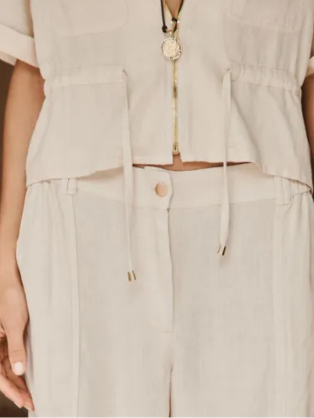 Zara NWT linen blend shirt 7940/734 - Picture 3 of 6